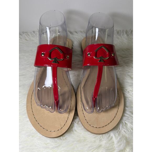 Kate Spade Patent Red Sandals – Size 8 – New - Picture 3 of 12